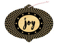 Burst of Joy Custom Holiday Ornament Card - Wood or Paper